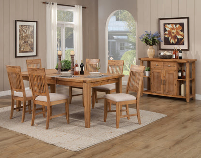 Alpine Furniture Aspen Extension Dining Table w/Butterfly Leaf In Antique Natural - 8812-01 - 812702022965 - SideboardOutlet.com