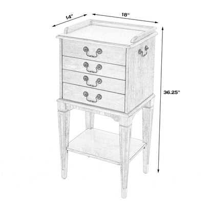 Butler Specialty Company Hardwick 4-Drawer Chest, Medium Brown - 1334101 - 797379051169 - SideboardOutlet.com