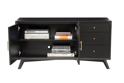 Alpine Furniture Alpine Furniture Flynn Sideboard In Black - 966BLK-64 - 840108501784 - SideboardOutlet.com