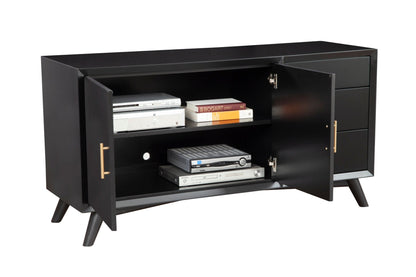 Alpine Furniture Alpine Furniture Flynn Sideboard In Black - 966BLK-64 - 840108501784 - SideboardOutlet.com