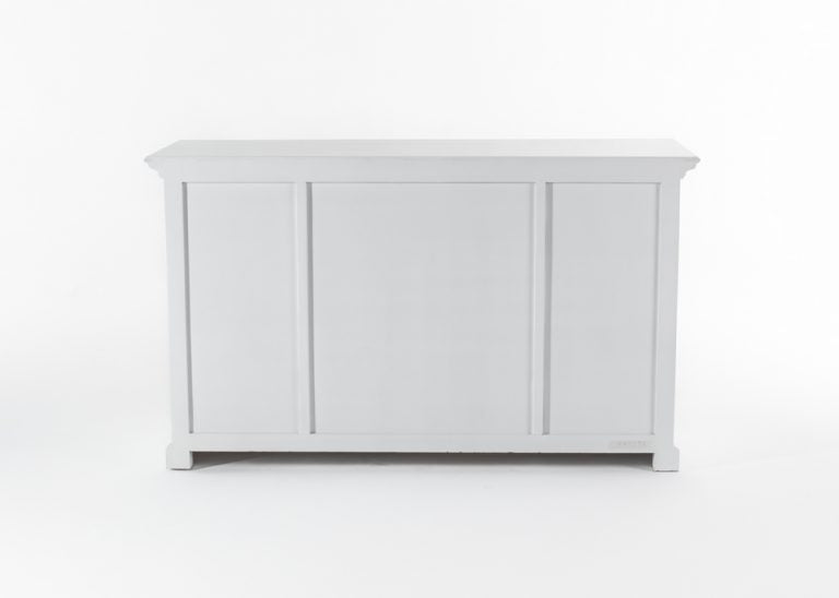 NovaSolo Halifax Buffet With 4 Glass Doors & 3 Drawers In White - BG192 - 8994921003955 - SideboardOutlet.com