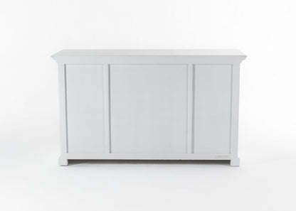 NovaSolo Halifax Buffet With 4 Glass Doors & 3 Drawers In White - BG192 - 8994921003955 - SideboardOutlet.com