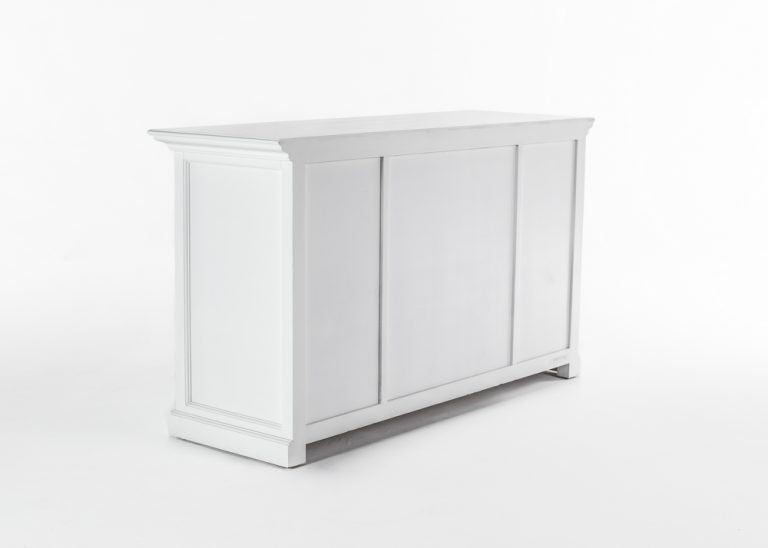 NovaSolo Halifax Buffet With 4 Glass Doors & 3 Drawers In White - BG192 - 8994921003955 - SideboardOutlet.com