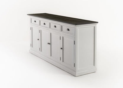 NovaSolo Halifax Contrast Buffet With 4 Drawers & 4 Doors In White & Black - B194CT - 8994921004129 - SideboardOutlet.com