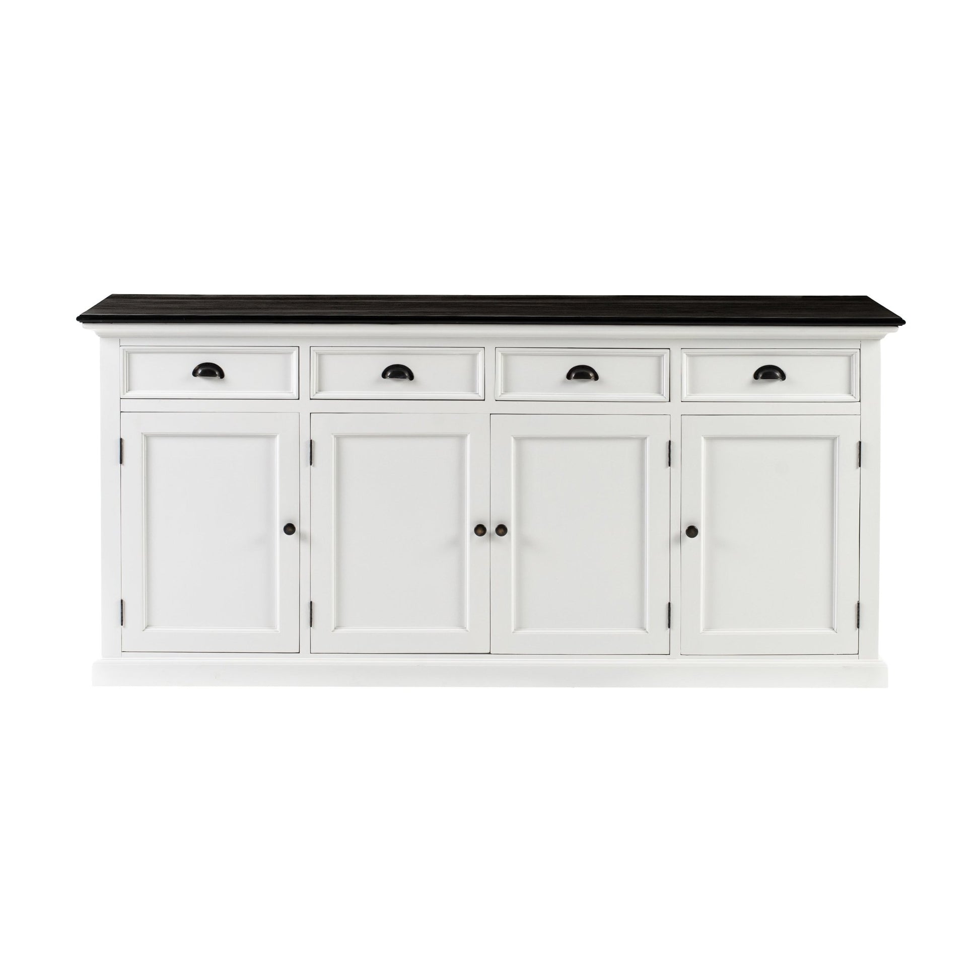 NovaSolo Halifax Contrast Buffet With 4 Drawers & 4 Doors In White & Black - B194CT - 8994921004129 - SideboardOutlet.com