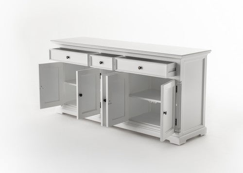 NovaSolo Provence Buffet With 5 Doors In White - B197 - 8994921004198 - SideboardOutlet.com