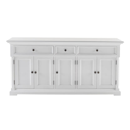 NovaSolo Provence Buffet With 5 Doors In White - B197 - 8994921004198 - SideboardOutlet.com